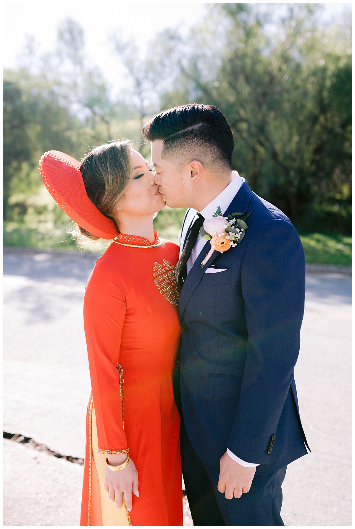 Portrait of Vivian and Edward before the tea ceremony