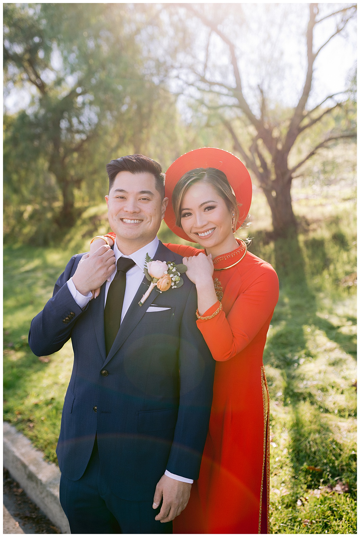 Vivian and Edward before the tea ceremony