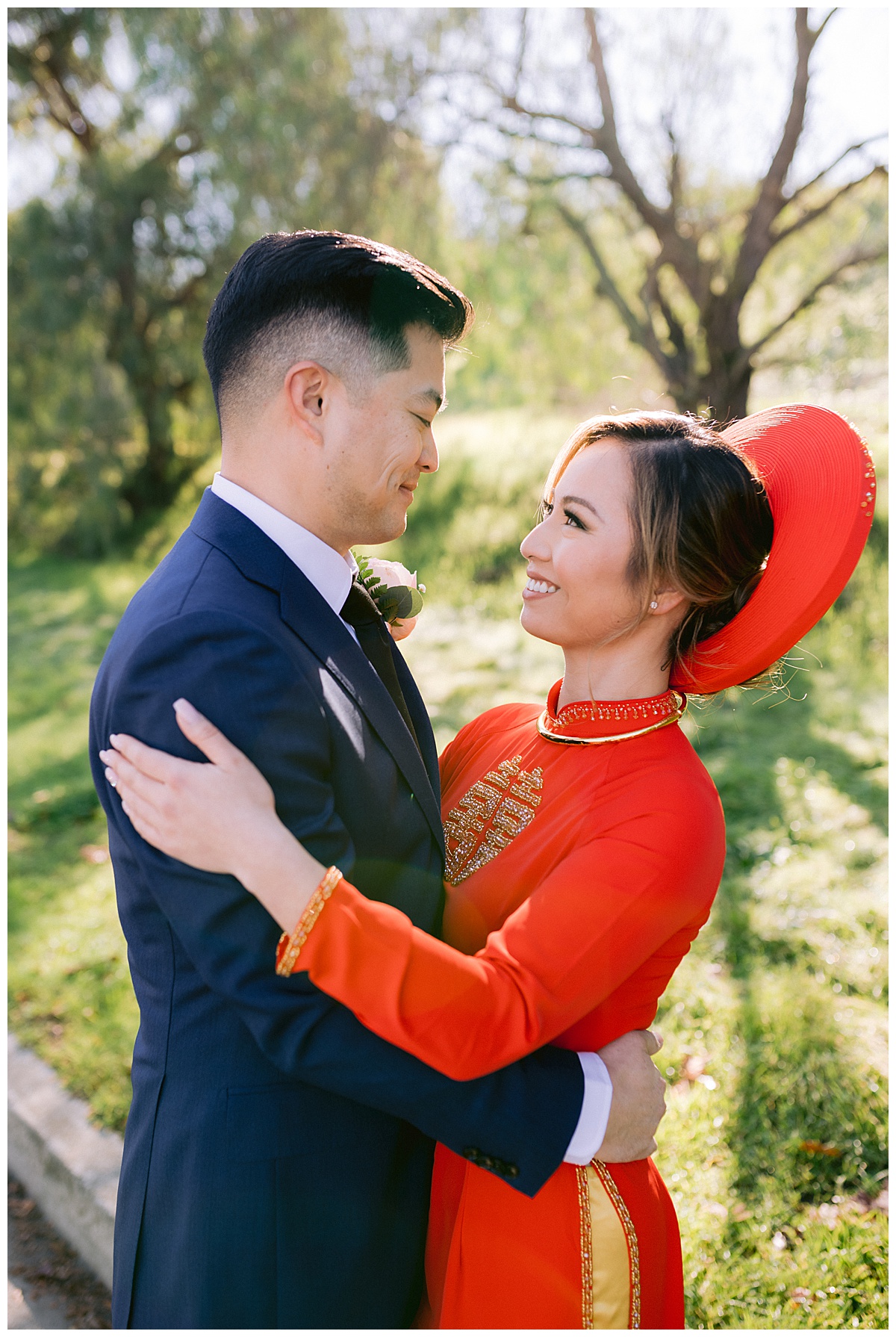 Vivian and Edward before the tea ceremony