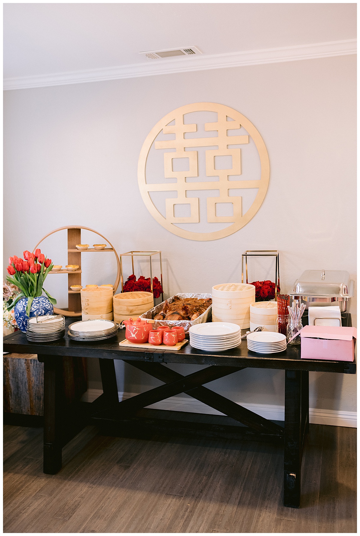 Tea ceremony spread