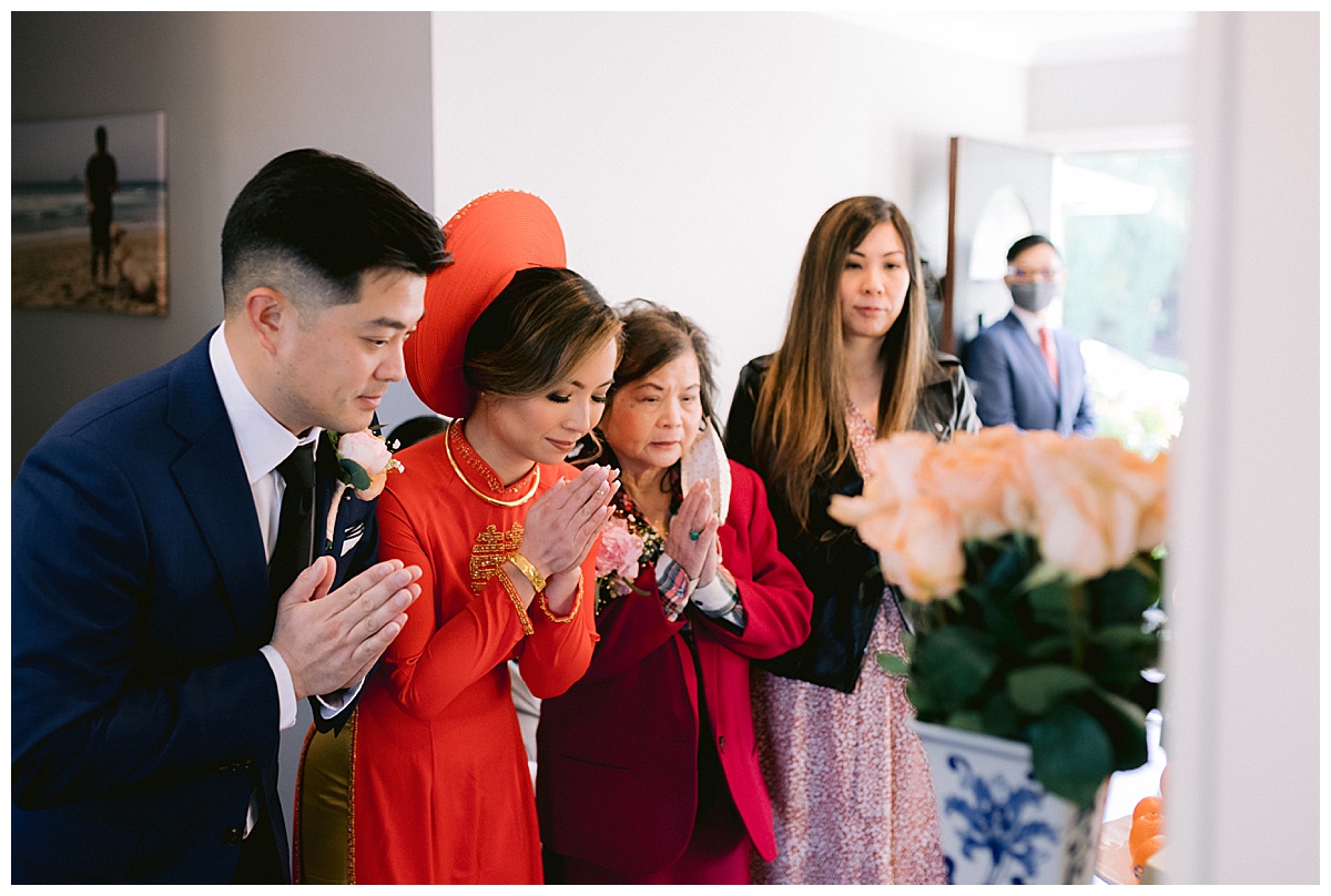 Vivian and Edward's tea ceremony