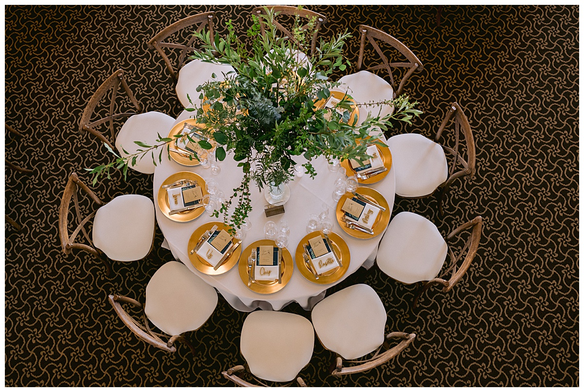Vivian and Edward's Presidio Chapel wedding reception