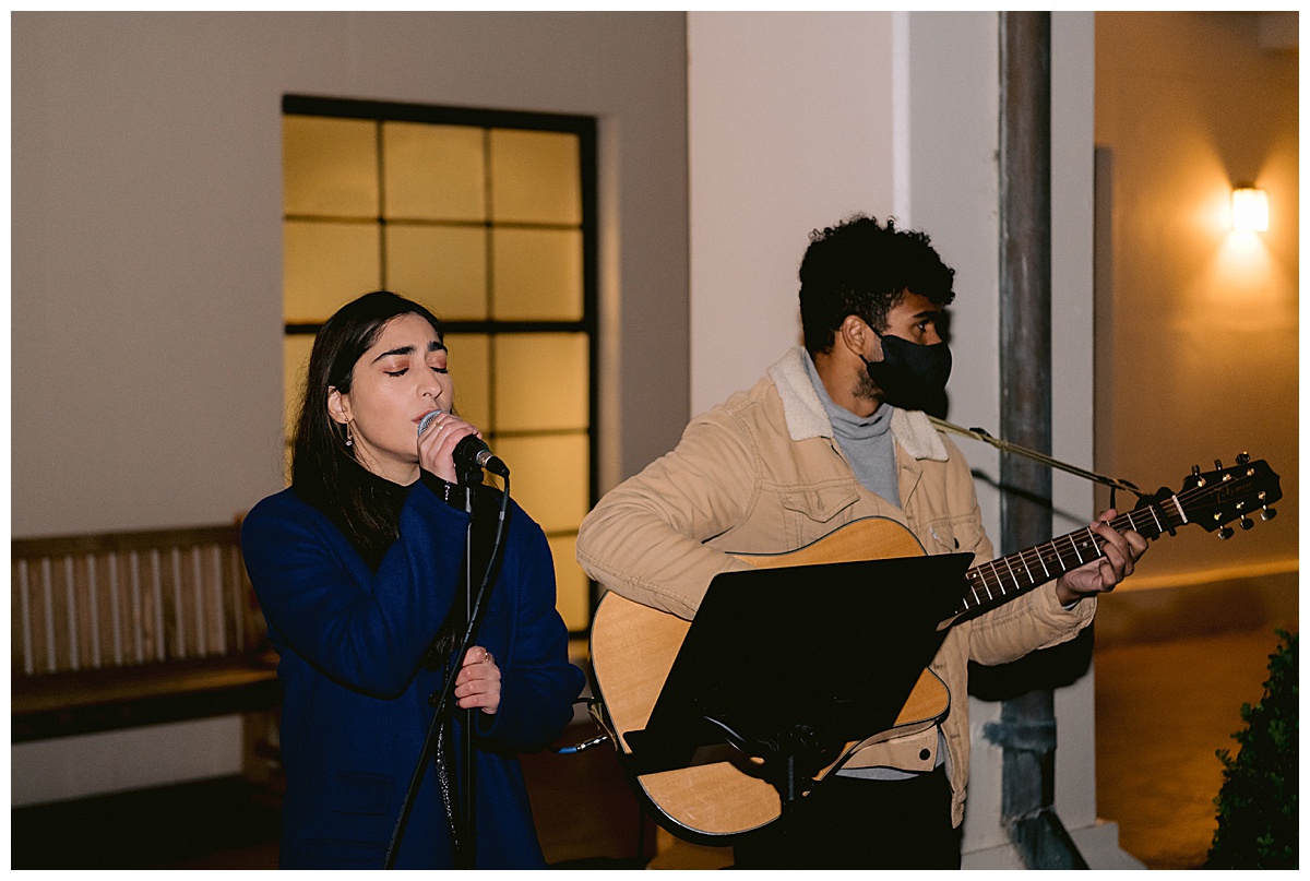 Vivian and Edward's Presidio Chapel wedding reception