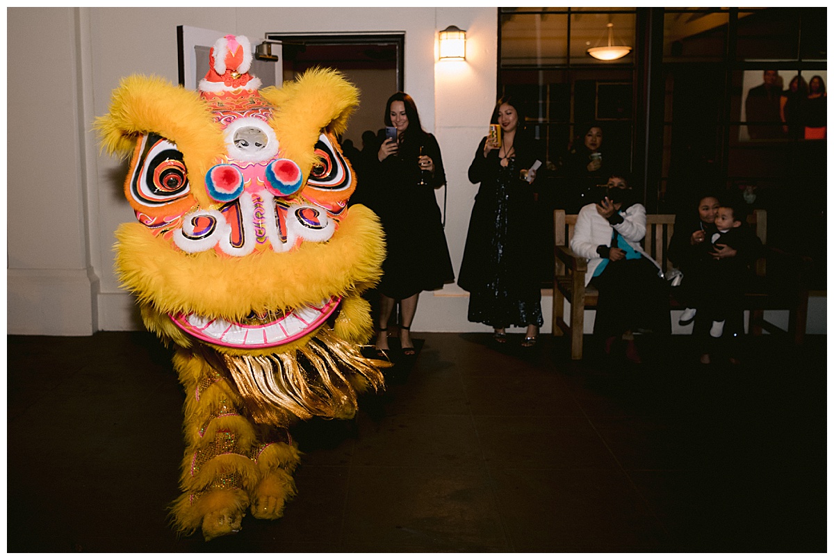 Vivian and Edward's Presidio Chapel wedding reception