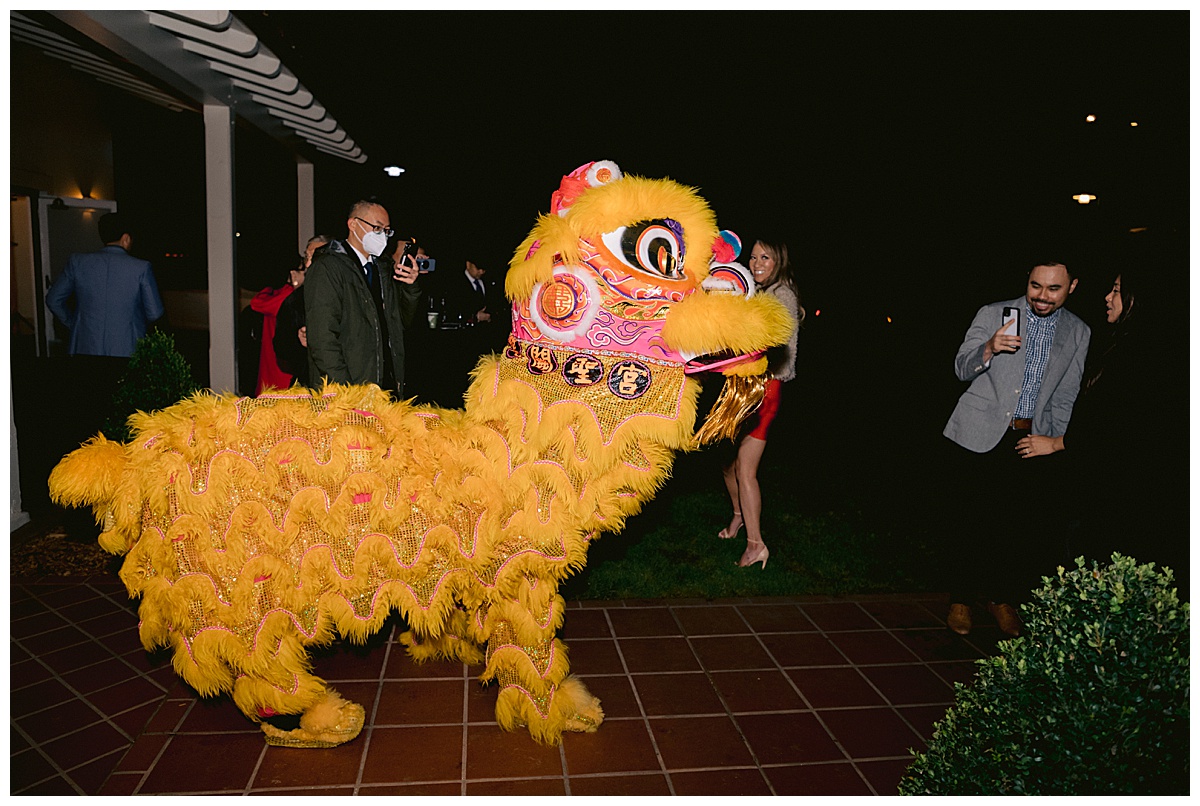 Vivian and Edward's Presidio Chapel wedding reception