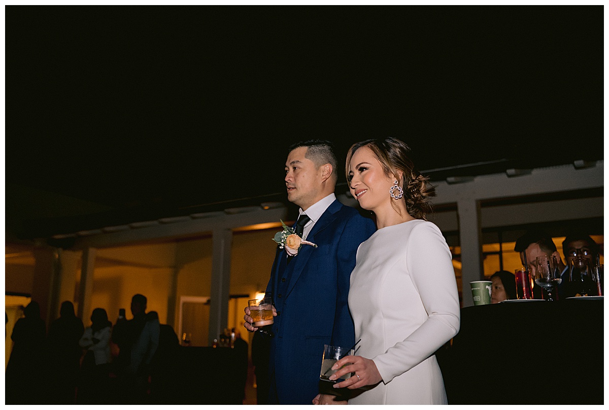 Vivian and Edward's Presidio Chapel wedding reception