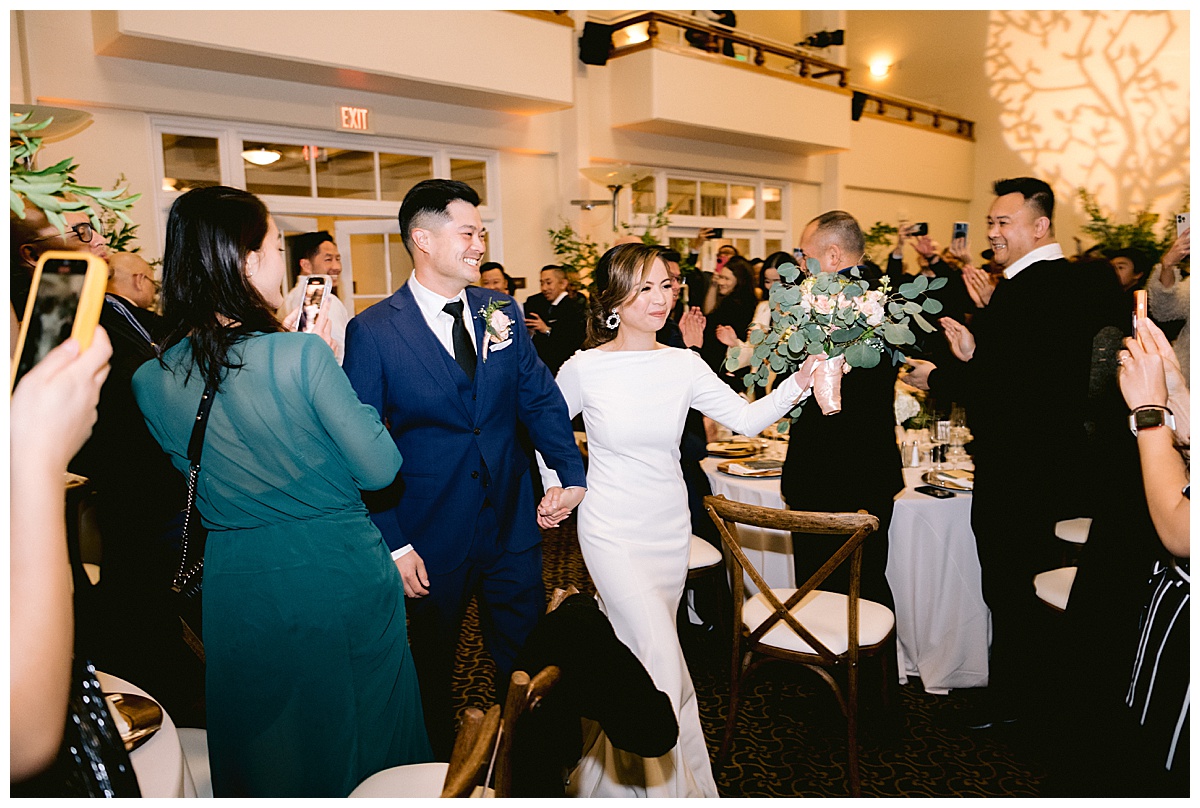 Vivian and Edward's Presidio Chapel wedding reception