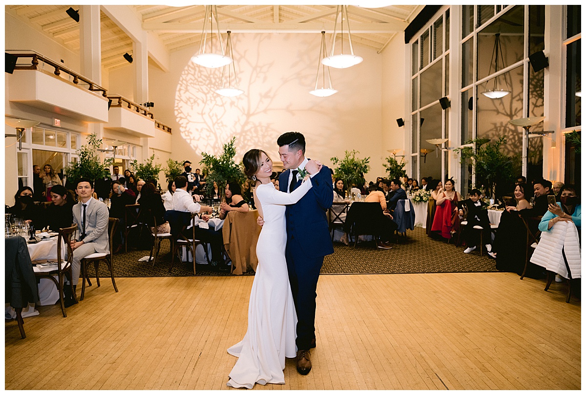 Vivian and Edward's Presidio Chapel wedding reception