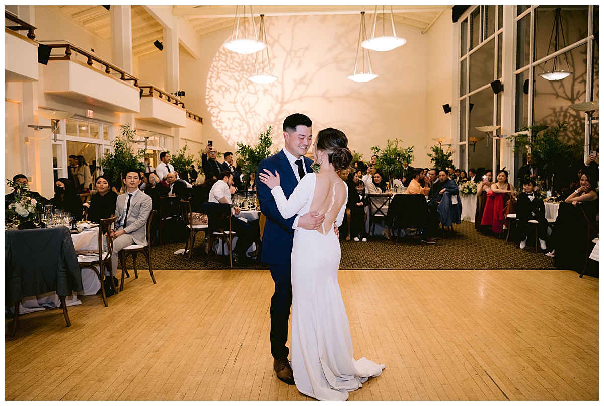 Vivian and Edward's Presidio Chapel wedding reception