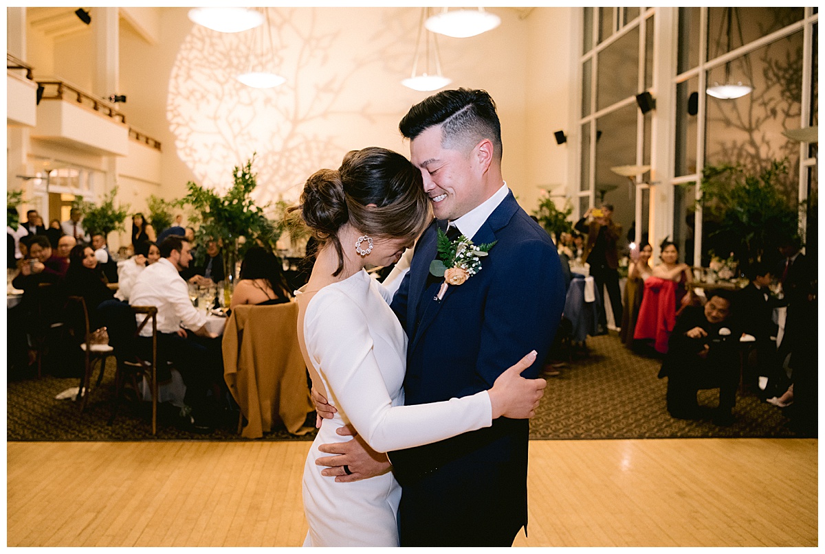 Vivian and Edward's Presidio Chapel wedding reception