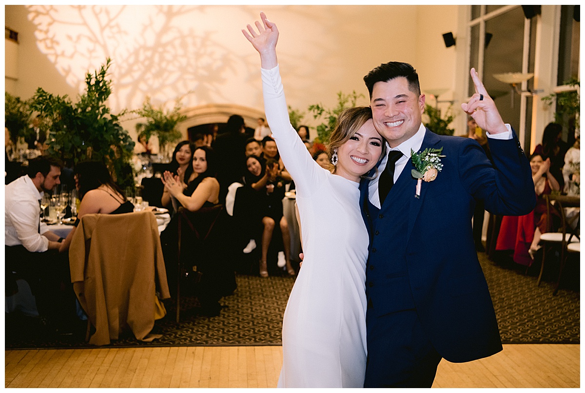 Vivian and Edward's Presidio Chapel wedding reception