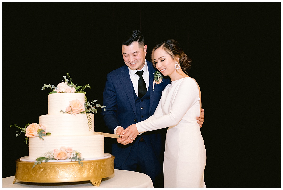 Vivian and Edward's Presidio Chapel wedding reception