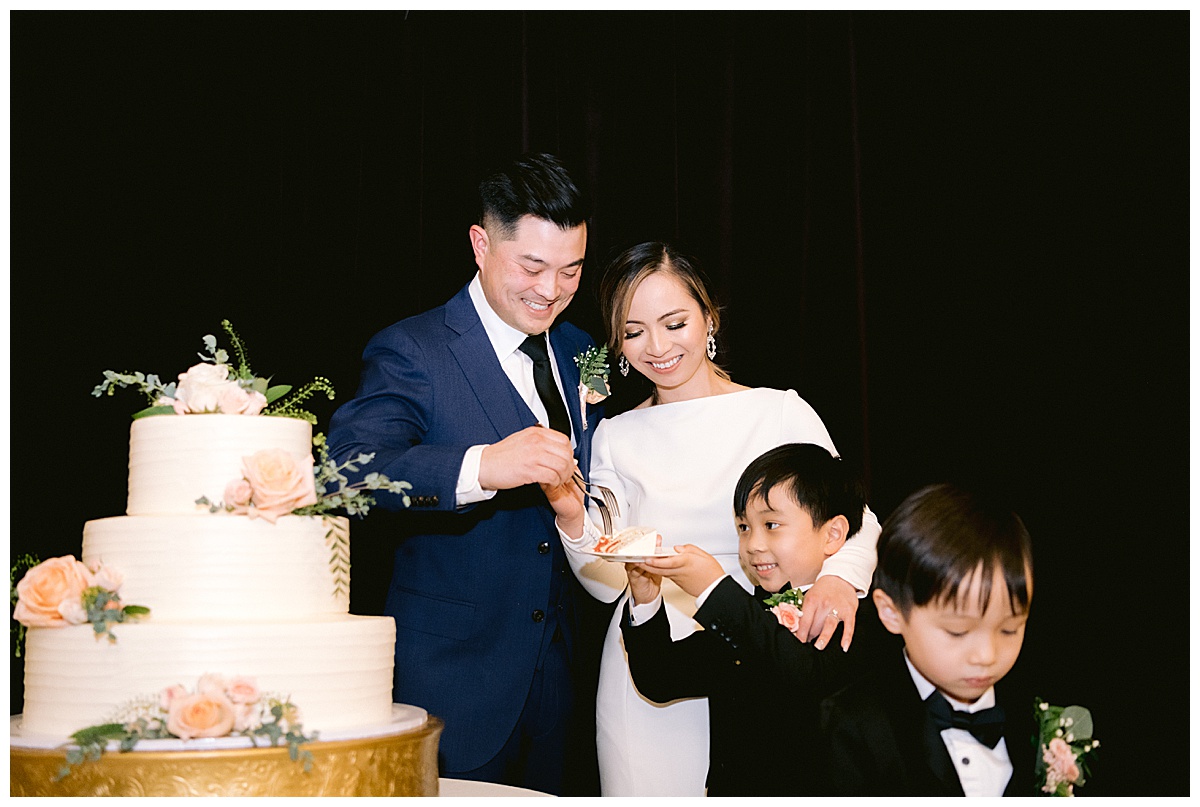 Vivian and Edward's Presidio Chapel wedding reception