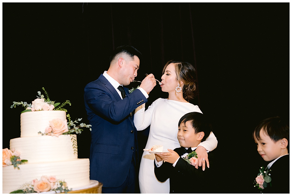 Vivian and Edward's Presidio Chapel wedding reception