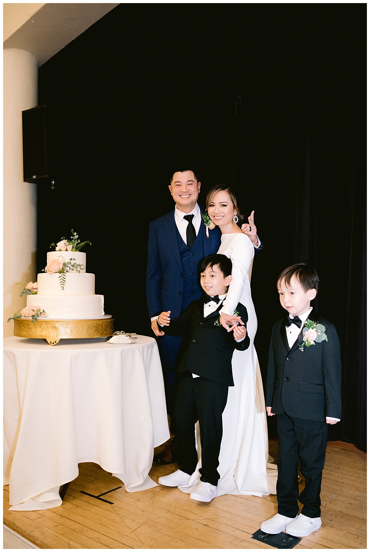 Vivian and Edward's Presidio Chapel wedding reception