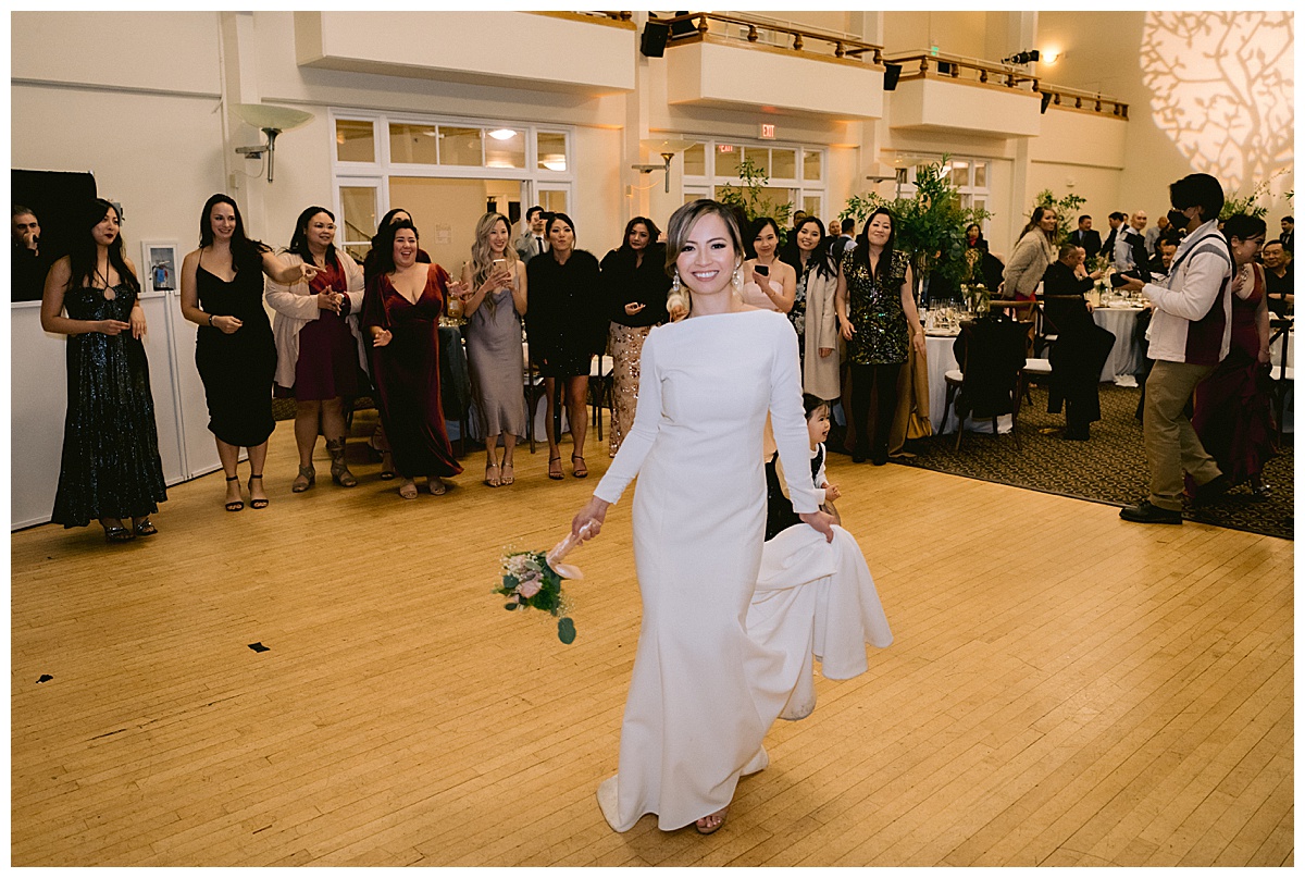 Vivian and Edward's Presidio Chapel wedding reception