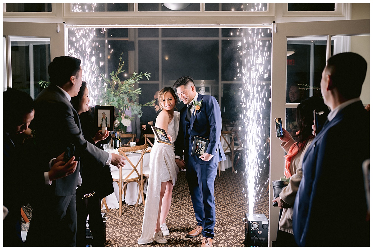 Vivian and Edward's Presidio Chapel wedding reception
