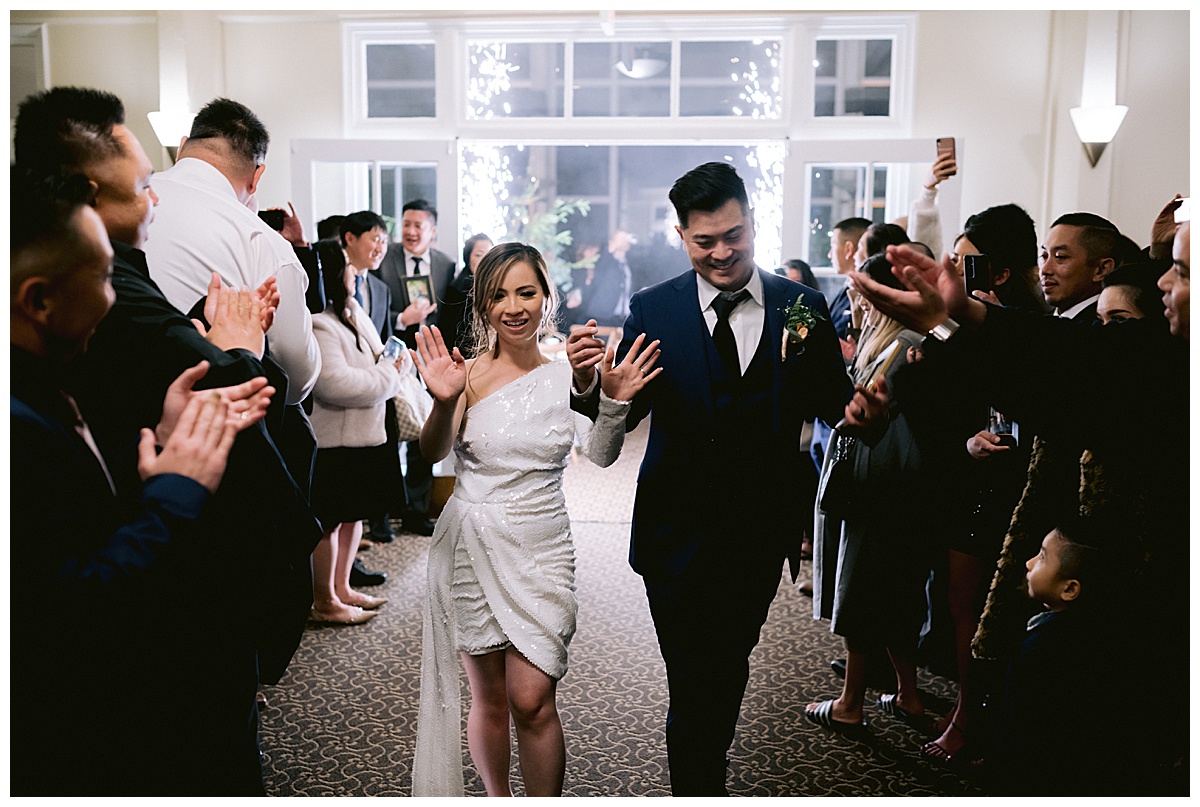 Vivian and Edward's Presidio Chapel wedding reception