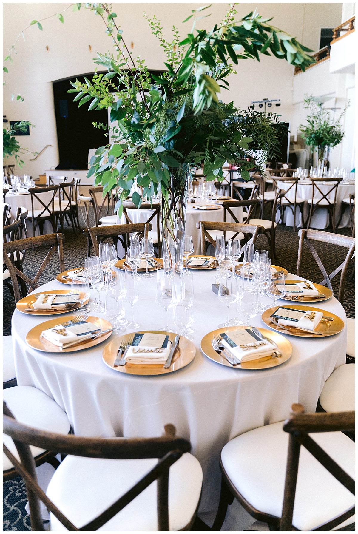 Vivian and Edward's Presidio Chapel wedding reception