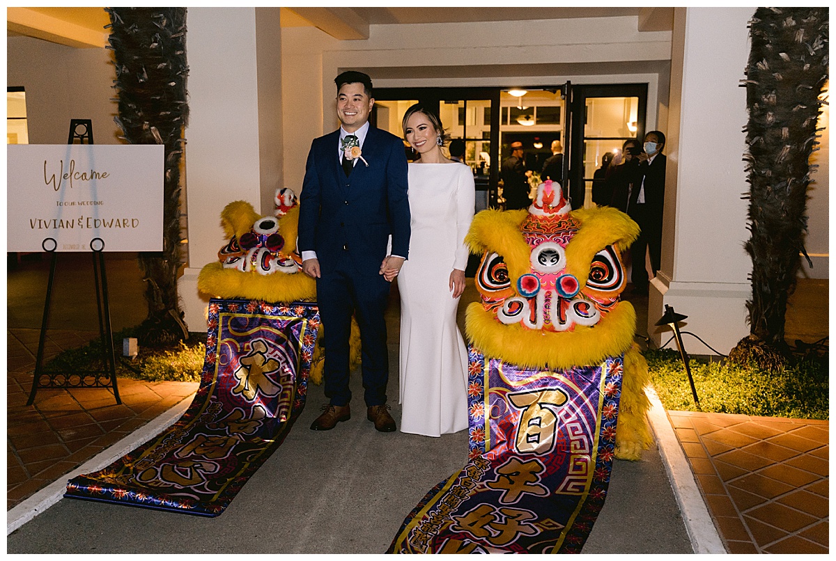 Vivian and Edward's Presidio Chapel wedding reception