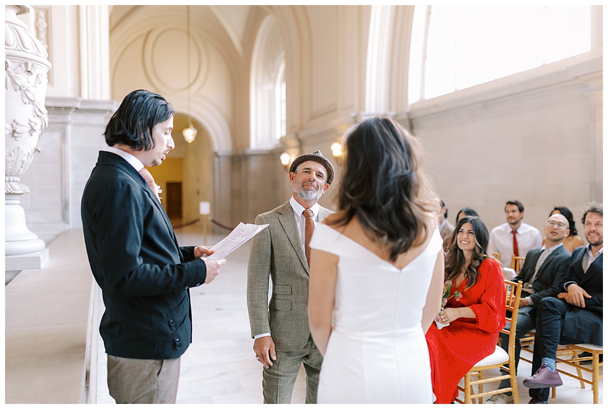Sanya and Leann's charming SF City Hall wedding ceremony