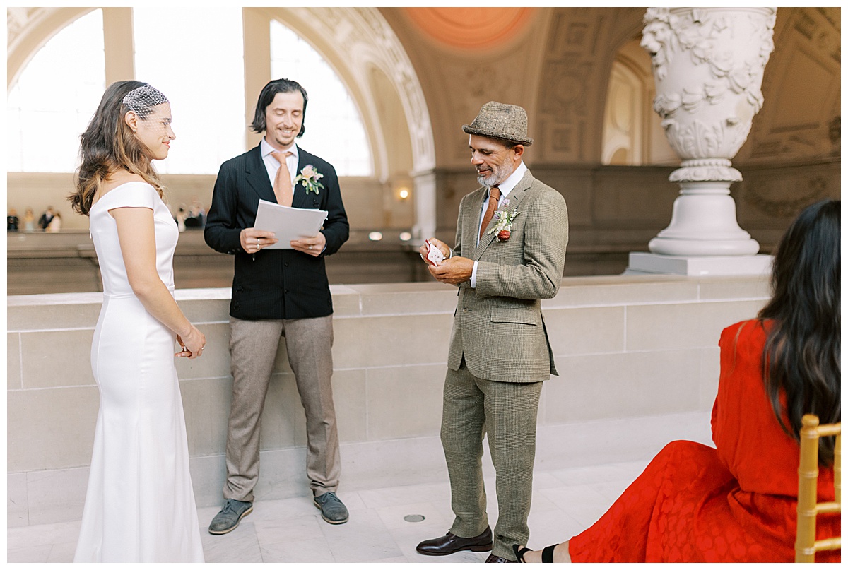 Sanya and Leann's charming SF City Hall wedding ceremony