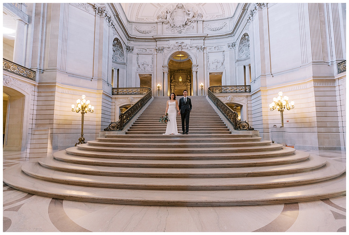 Hillary and Nick on the grand staircase