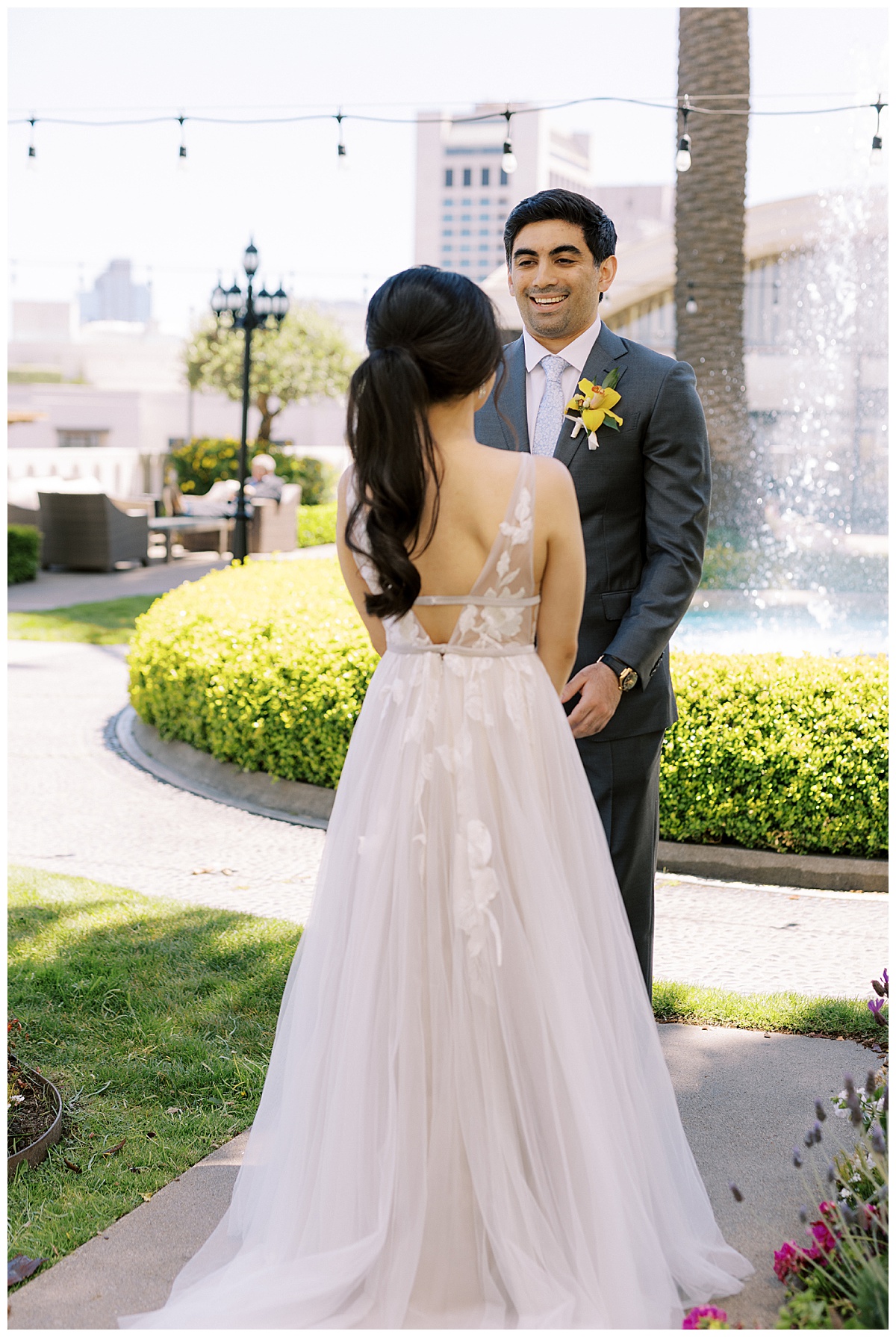 Mary and Ashir's first look