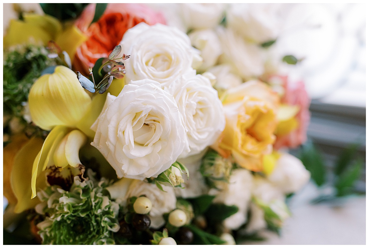 Mary's bridal bouquet