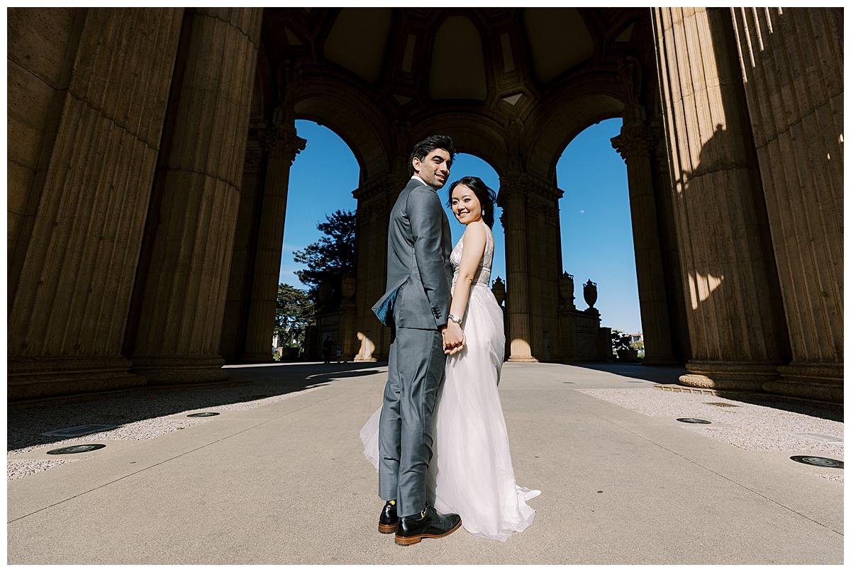 Mary and Ashir's elopement ceremony couple's portraits