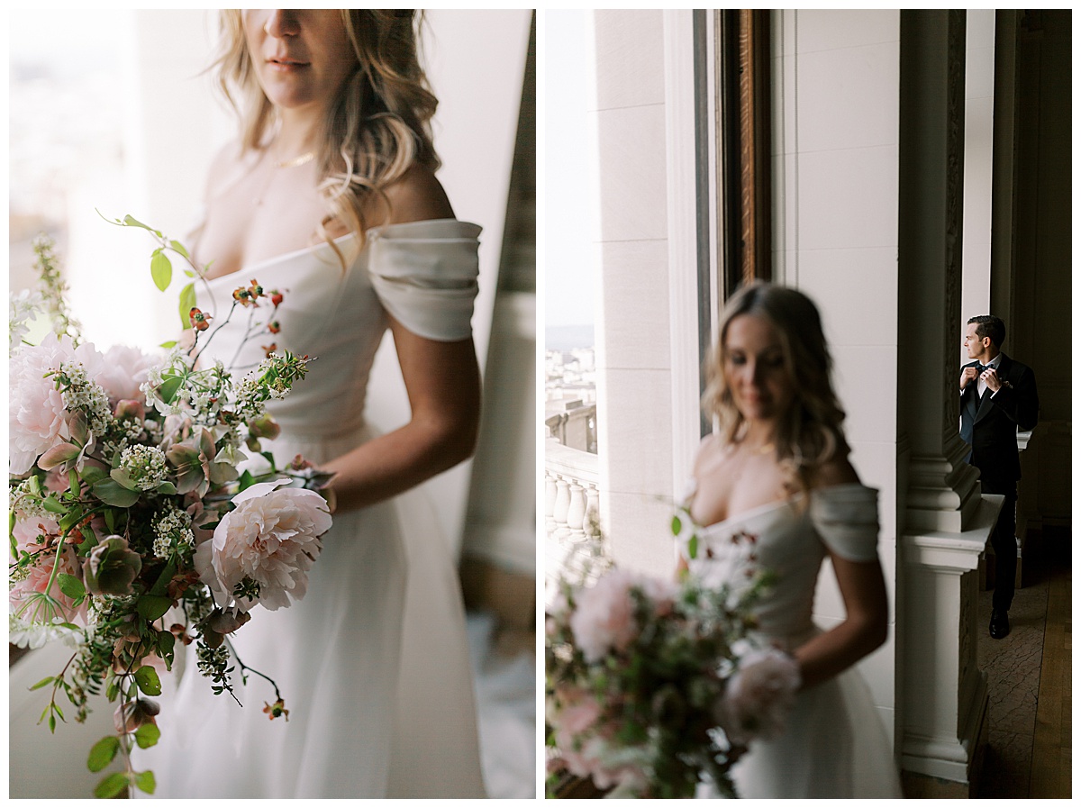 bridal portraits at flood mansion