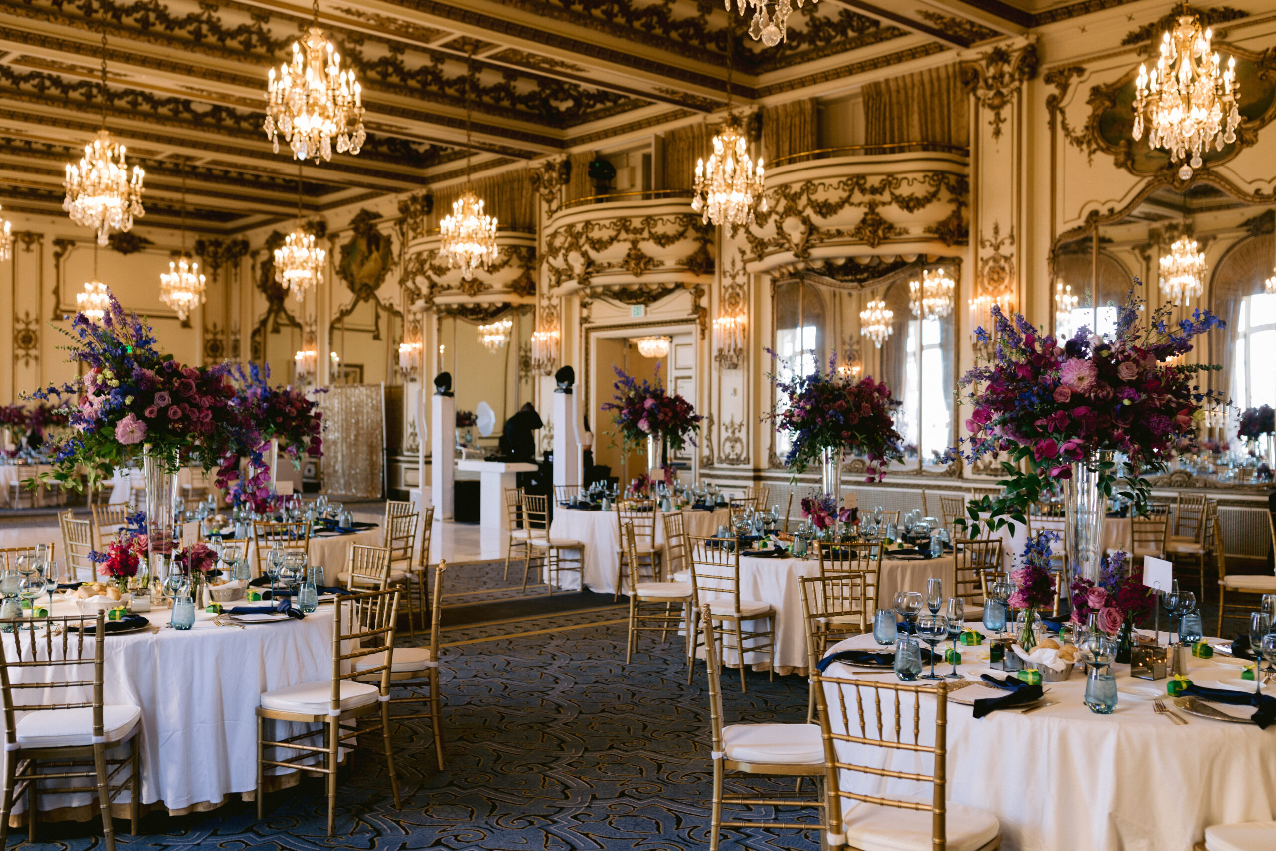 wedding reception details fairmont San Francisco