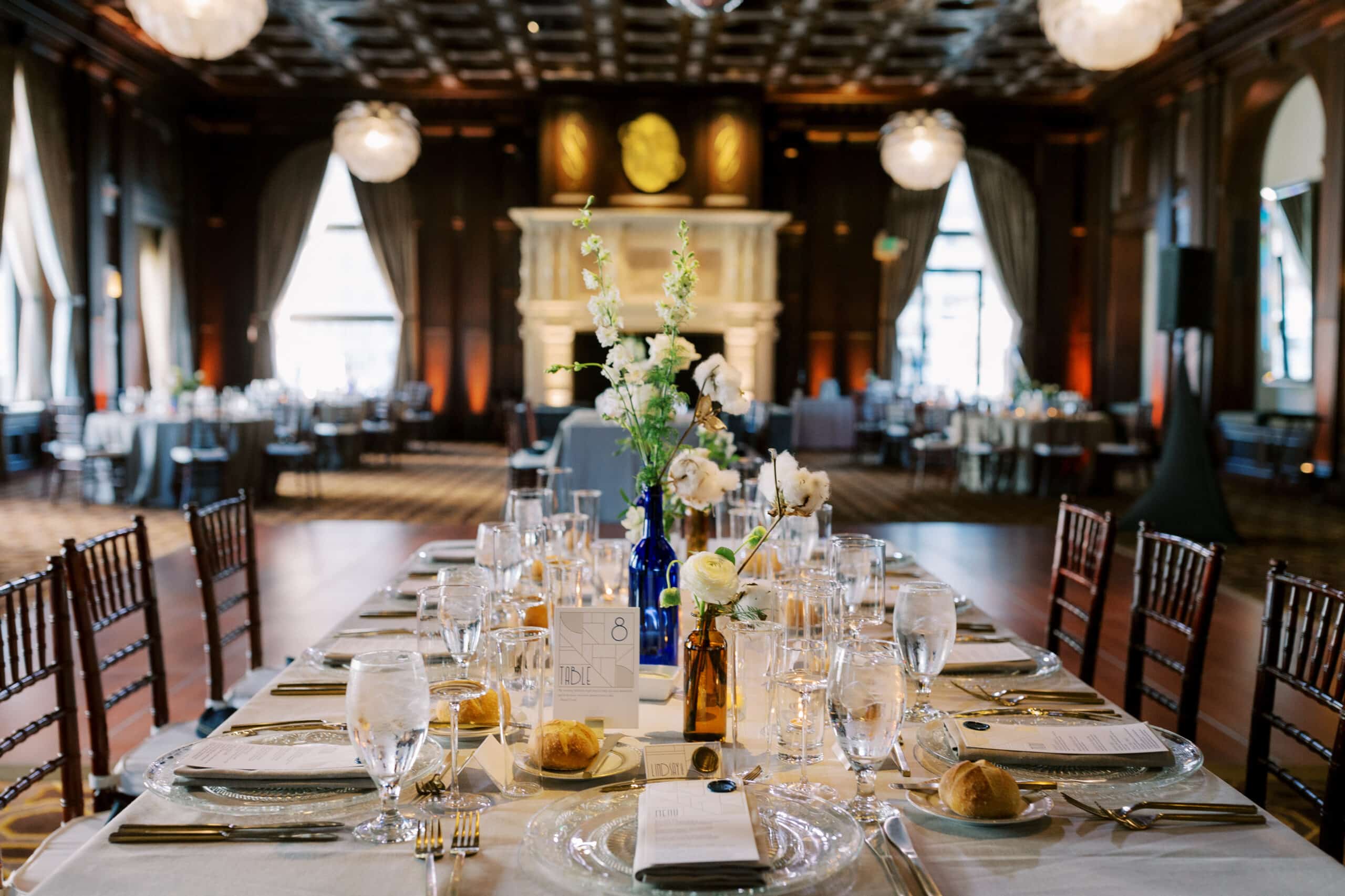 wedding reception table Julia Morgan ballroom