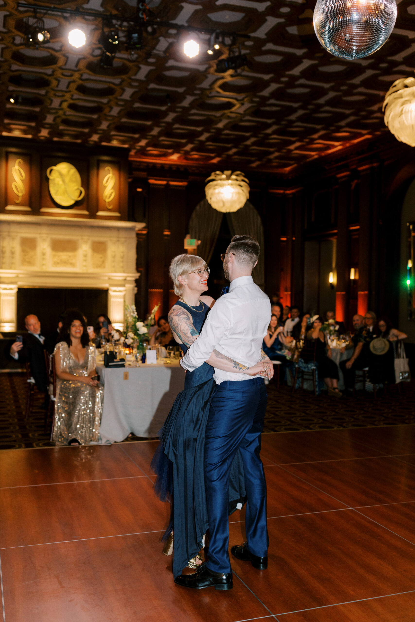 Couples first dance at Julia Morgan Ballroom Wedding 