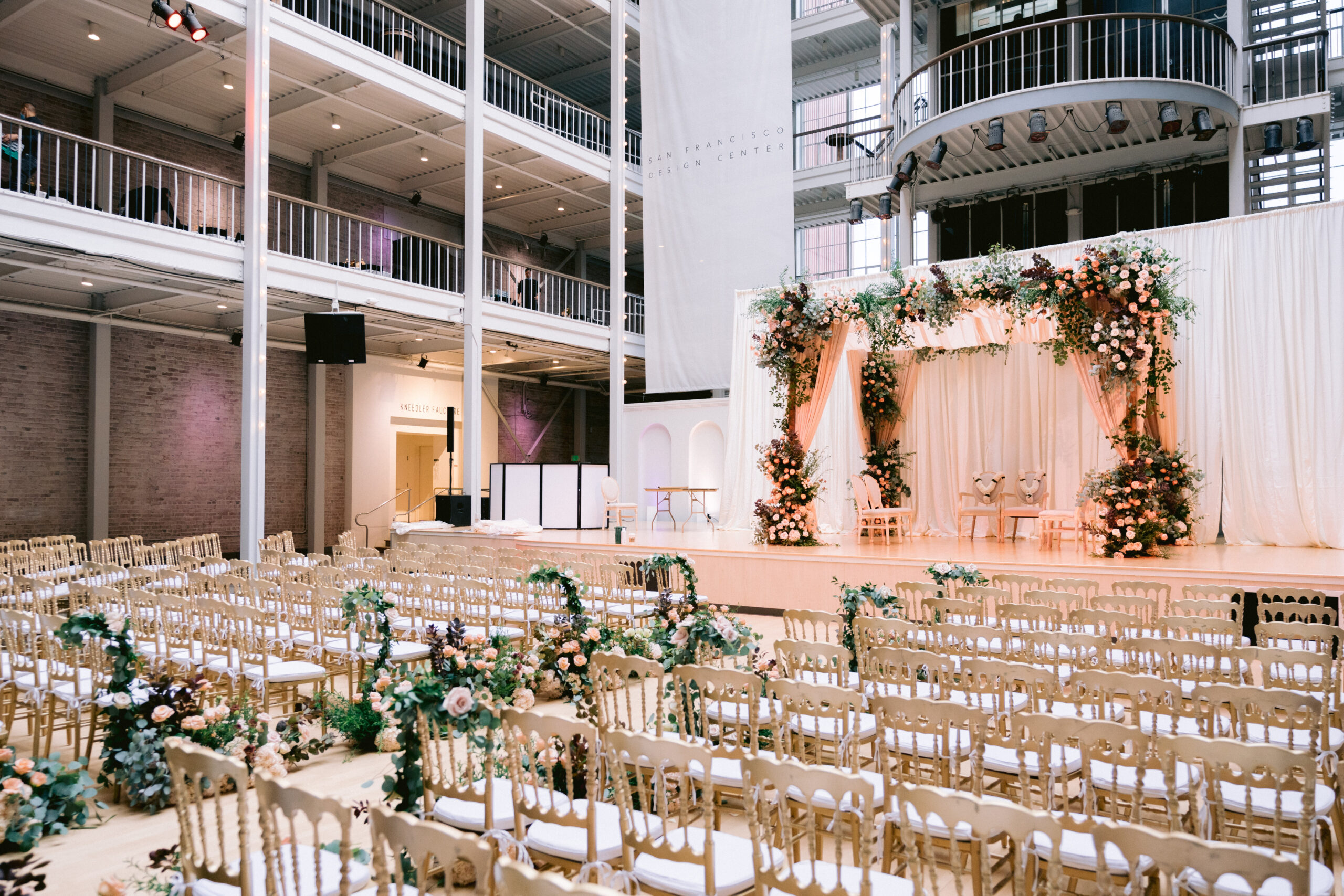 first floor wedding at san Francisco design center galleria