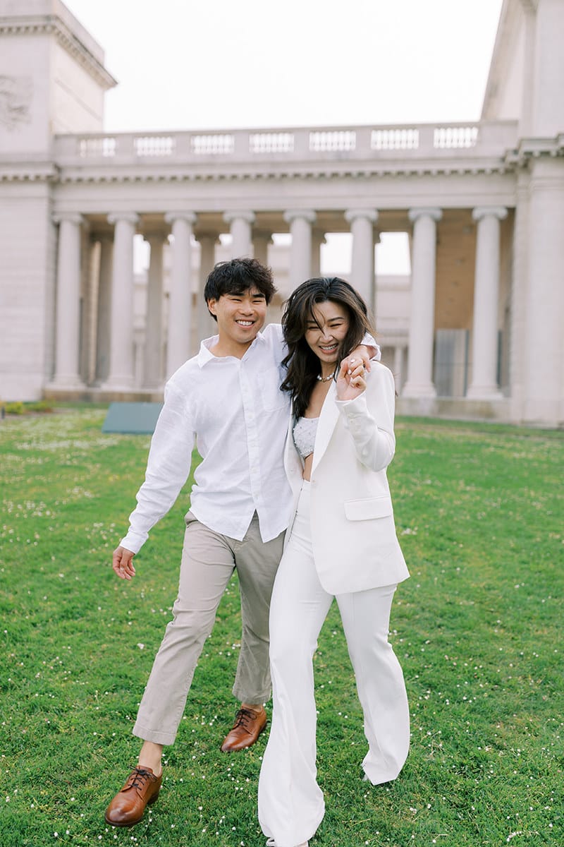 Bay Area engagement session location, legion of honor