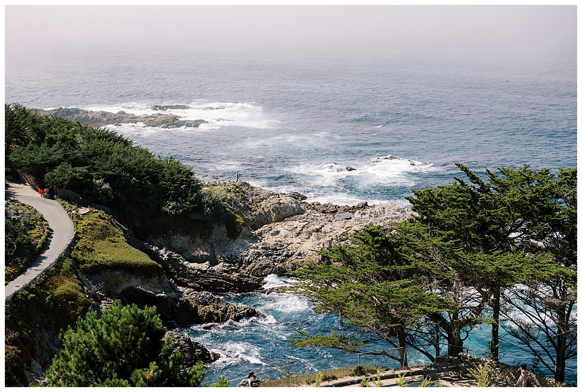 landscape photo of the carmel coast from Hyatt carmel highlands