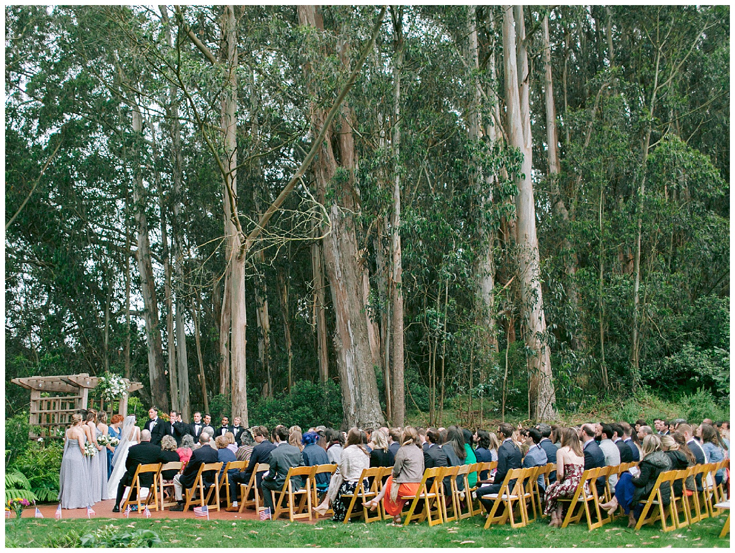 photo of ceremony space from behind at golden gate club in the presidio