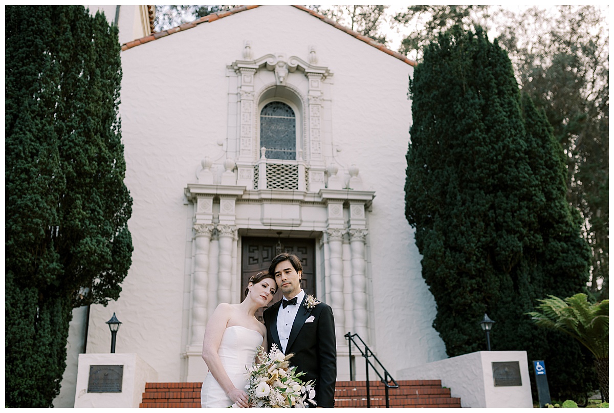 couple looks stoic at golden gate club
