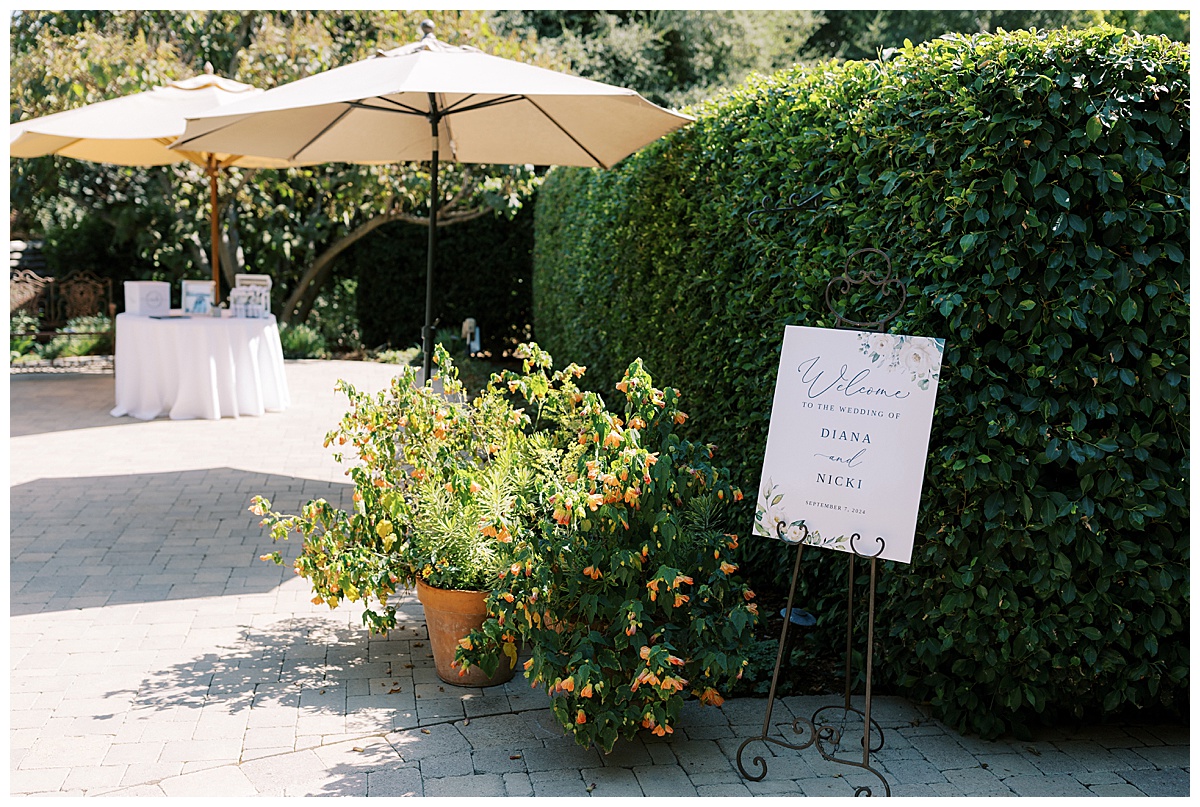 ceremony details at maravilla gardens