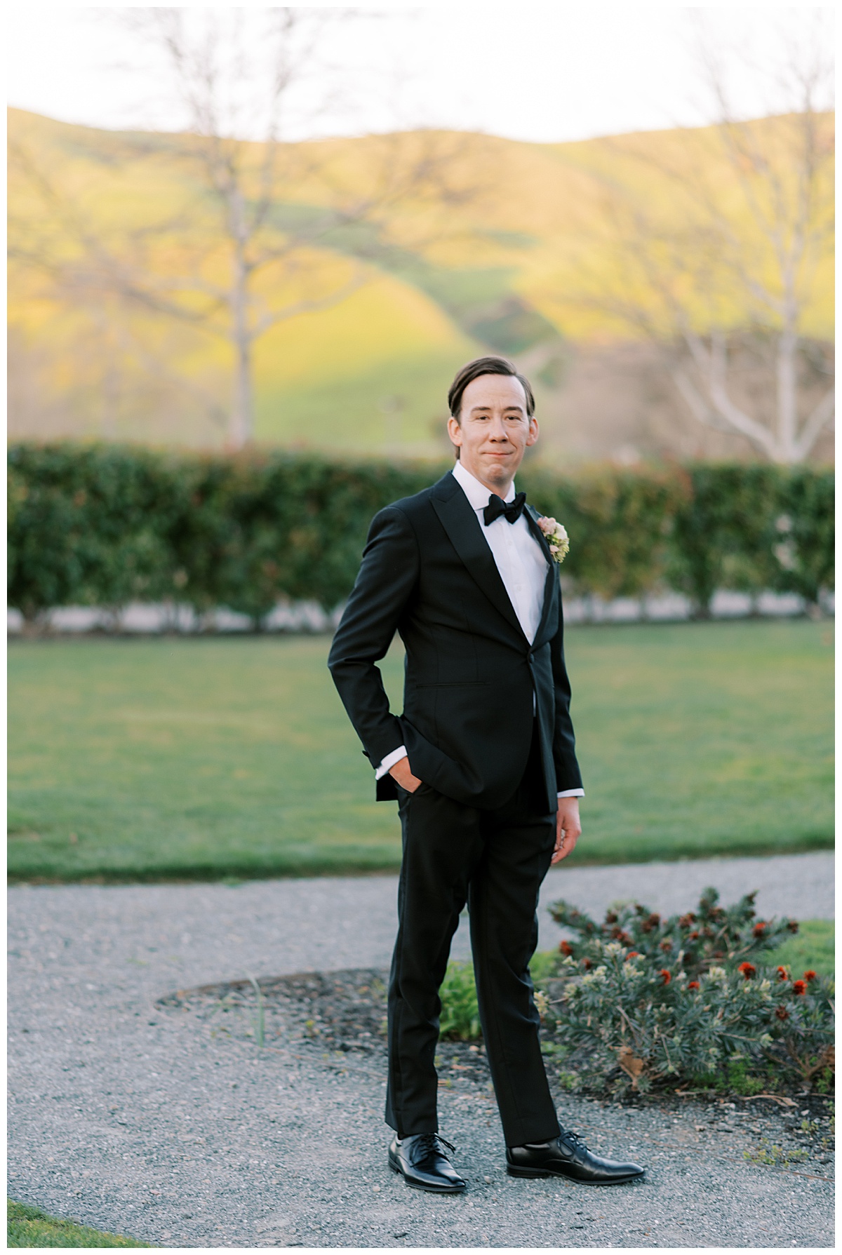 Groom at Wente Vineyards