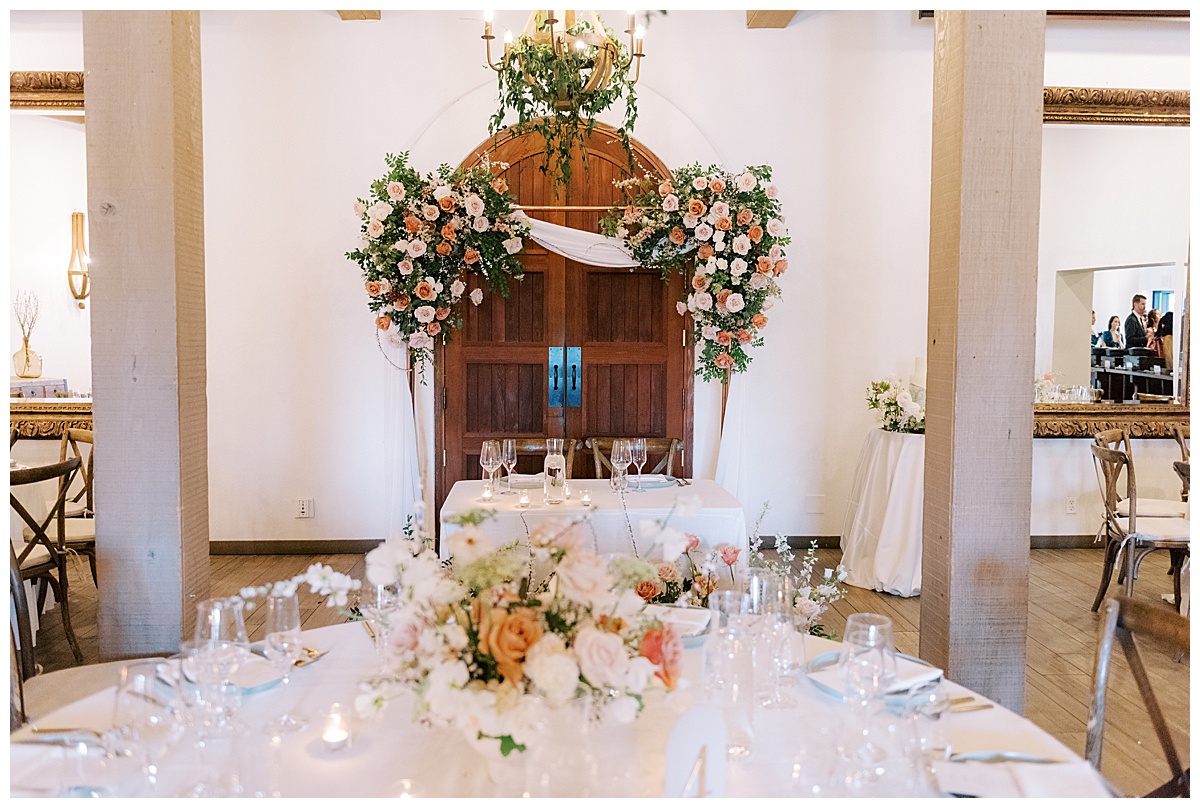 reception details at wente