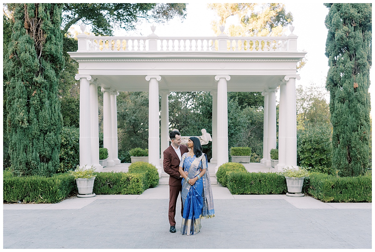 couple at Montalvo arts center during engagement session