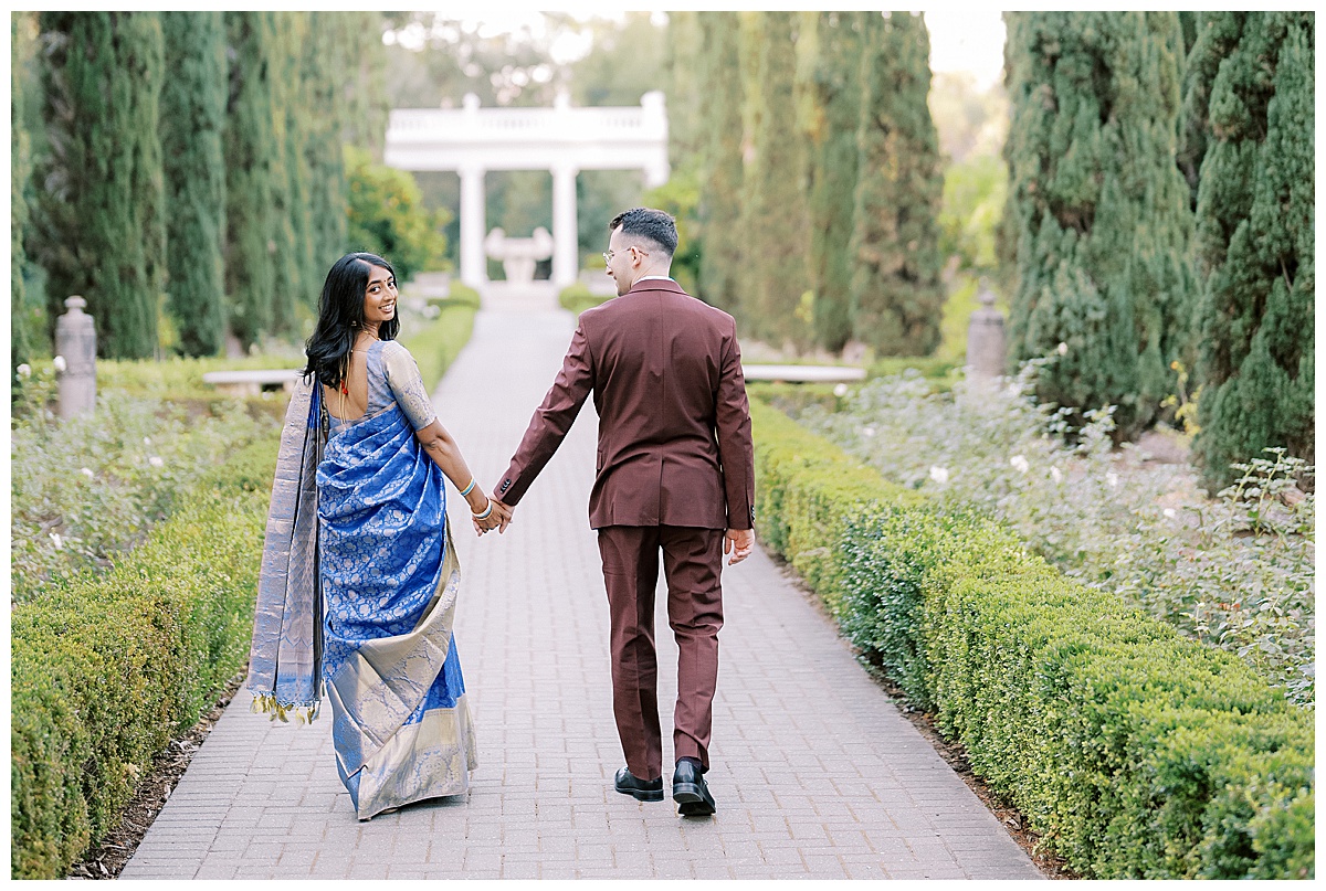 couple at Montalvo arts center during engagement session