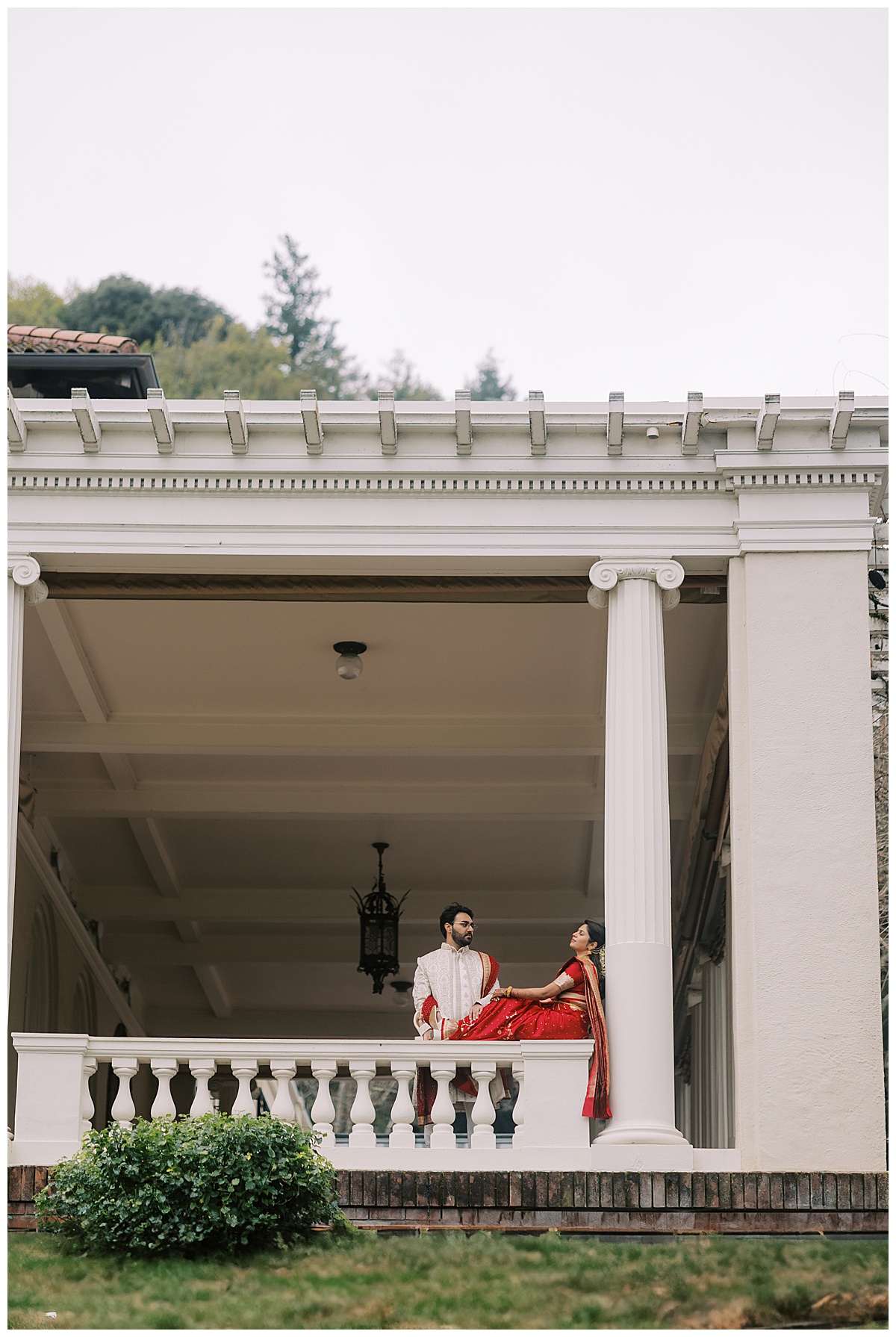 couple at Montalvo arts center during engagement session